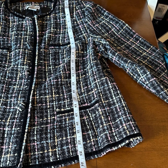 Zara Multicolor Tweed Blazer - Picture 8 of 10